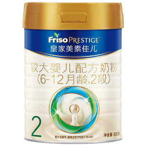美素佳儿（Friso）皇家较大婴儿配方奶粉 2段（6-12个月）800克 乳铁蛋白 新国标