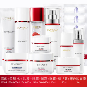 欧莱雅（LOREAL）复颜紧致套装水乳面霜护肤化妆品套盒女 【复颜全家福】 复颜全套护肤+