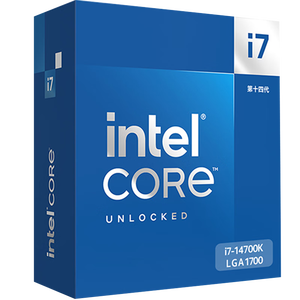 英特尔(Intel) i7-14700K 酷睿14代 20核28线程 五年质保 台式机盒装CPU 游戏办公 畅玩无畏契约