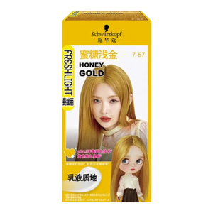 施华蔻（Schwarzkopf）斐丝丽染发剂7-57蜜糖浅金 染发膏彩染韩系显白男女通用