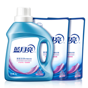 蓝月亮 深层洁净洗衣液 薰衣草香 1kg*1瓶+500g*2补充装 强效去渍