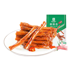 良品铺子 麻辣棒棒卷辣片零食小吃 素食麻辣味100g
