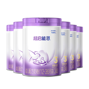 雀巢（Nestle）【热销加量装】 超启能恩部分水解配方奶粉3段12-36月850g*6整箱