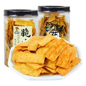 无名小卒脆锅巴原味+花椒麻辣味210g*2罐酥脆薯片办公室休闲零食 