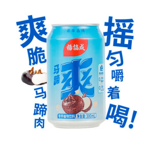 杨协成 马蹄爽 荸荠饮料 300ml*6罐 新加坡品牌 果肉饮料 粒粒爽脆