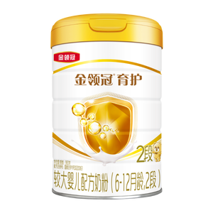 伊利金领冠育护较大婴儿配方奶粉2段6-12月960g*1罐【5倍DHA好脑力】