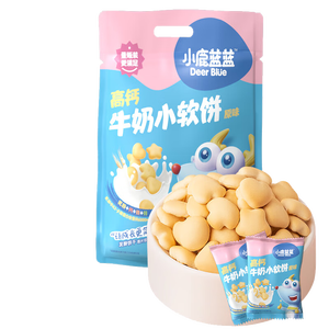 小鹿蓝蓝高钙牛奶小软饼量贩大包装宝宝饼干 【量贩装1袋】33包高钙小软饼