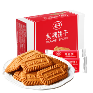 利拉 比利时风味 焦糖饼干300g 早餐代餐休闲食品 办公室零食夜宵小吃