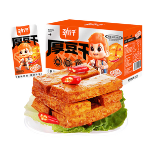 劲仔厚豆干 香辣味 400g 休闲零食豆腐干 素食小吃