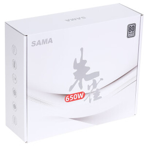 先马刺客650额定500W 650W电脑电源台式机主机电源宽幅静音可背线ATX 先马朱雀650W 80PLUS白牌白色