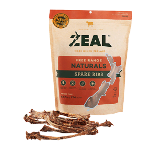 ZEAL新西兰进口狗狗零食风干小牛肋骨500g磨牙肉干训练奖励宠物零食