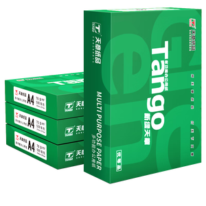 天章 （TANGO）A4打印纸70g500张*4包 新绿天章【豪华品质】白纸双面打印复印纸 纸张洁白顺滑不卡纸 整箱2000张