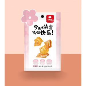 花蝴蝶辣片豆皮辣条休闲食品 香辣味18g*30