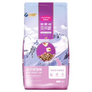 麦富迪 冻干猫粮 超肉粒冻干双拼粮（冻干三文鱼）  成猫粮10kg