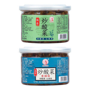 烽泰烽泰原味炒酸菜250g潮汕下饭酸菜咸菜配粥即食腌制酱菜瓶装70g 烽泰原味炒酸菜250克*1瓶