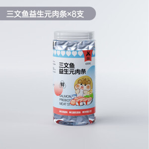 宠尚天 仓鼠粮零食金丝熊粮食冻干用品营养零食 8g 1罐 三文鱼营养肉条8条