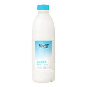 简爱原味裸酸奶 1.08kg*1瓶 家庭装大桶酸奶 生牛乳发酵 乳酸菌早餐奶