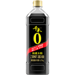 千禾御藏本酿380天酱油1.17kg【0添加特级生抽】厨房调味烧菜凉拌点蘸