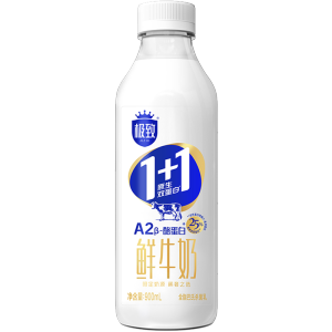 三元 极致1+1原生双蛋白鲜牛奶900ml/瓶 A2-β酪蛋白-24小时鲜