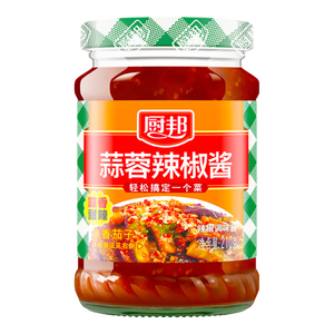 厨邦蒜蓉辣椒酱210g 广式蒜香微辣 凉拌烧烤火锅烹饪百搭蘸料 