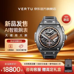 VERTU纬图官方奢品手表Grand Watch新款智能手表手环运动通话腕表测心率血氧睡眠监测健康运动伴侣威图 微晶黑陶（七仓现货速发）