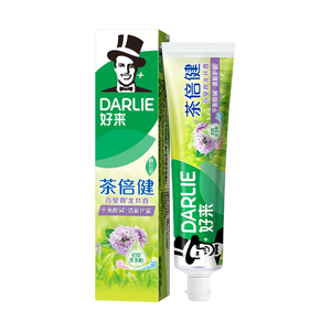 好来（DARLIE）原黑人茶倍健百里香龙井牙膏成人清新护龈茶多酚去火去臭190g