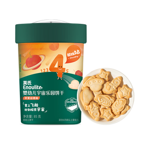 英氏婴幼儿宝宝零食饼干苹果山楂味辅食营养饼干儿童零食85g练认知