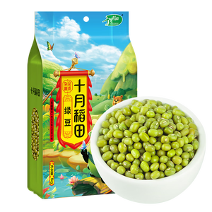十月稻田 绿豆 2斤 (可发豆芽 打豆浆 东北 五谷 杂粮 粗粮 真空大米伴侣)