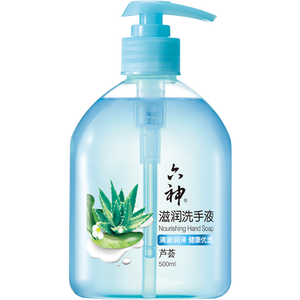 六神【草本芦荟】滋润洗手液500ml*1(清爽 温和洁净 泡沫均衡 滋润)