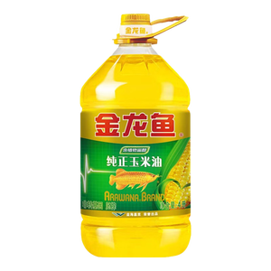 金龙鱼 食用油 非转基因 压榨 一级 纯正玉米油4L（新老包装随机发货）