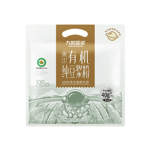 九阳豆浆有机纯豆浆粉21条*20g无糖添加豆浆早餐学生豆浆粉