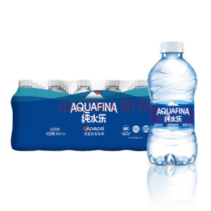 百事可乐纯水乐 AQUAFINA 饮用天然水饮用水 350ml*24瓶 整箱装 百事可乐 350ml*24