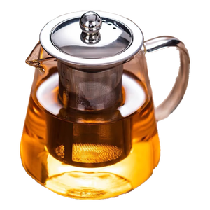 暮云泡茶壶加厚玻璃茶壶大容量办公室茶具养生高硼硅耐高温 450ml