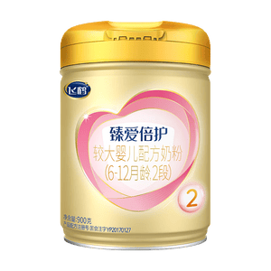 飞鹤臻爱倍护超级飞帆2段 婴幼儿配方奶粉(6-12月)900g 乳铁蛋白dha