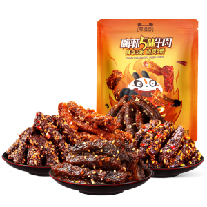 蜀道香 川味嗨辣牛肉干500g 5种口味肉干肉脯零食量贩装 端午节送礼女友