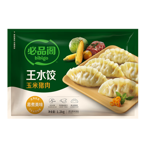必品阁（bibigo）玉米蔬菜猪肉水饺 1200g 约48只 早餐半成品速冻饺子蒸饺夜宵