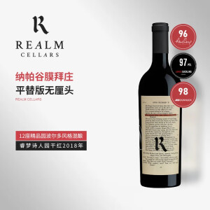 睿梦 美国纳帕谷膜拜庄 高分红酒  Realm睿梦酒庄红葡萄酒 750ml RP96/JS97/JD98诗人园干红2018年