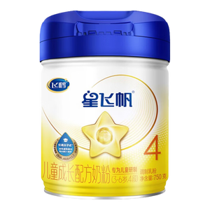 飞鹤星飞帆奶粉4段儿童奶粉 （适用于3-6岁）750克OPO 750g2罐装