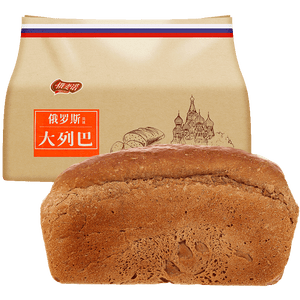 俄麦诺俄罗斯风味不添加蔗糖大列巴面包400g 早餐粗粮代餐 休闲零食糕点