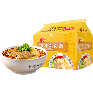 统一兰州牛肉面  98g*4份 非油炸 源自中华老字号马子禄