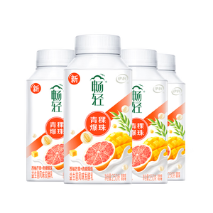 伊利 畅轻低温酸奶生牛乳西柚芒果青稞爆珠250g*4酸牛奶 风味发酵乳
