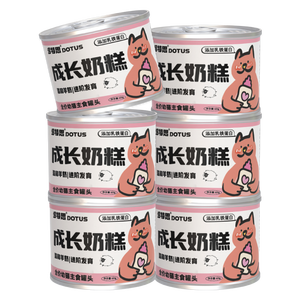 多特思（DOTUS）猫罐头主食全价成长幼猫奶糕羊奶鸡肉罐头60g*6罐浓汤湿猫粮猫饭