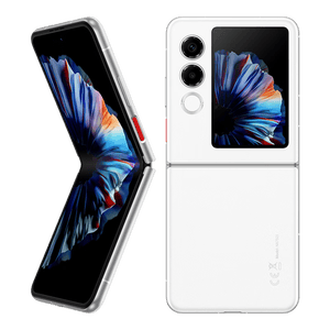 努比亚（nubia）国民小折叠Flip 2  8GB+256GB 雪钻白 5000万后置主摄 全视角悬停摄影 5G拍照AI手机