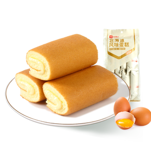 良品铺子 北海道风味蛋糕 (香蕉味) 160g面包蛋糕小袋装代餐休闲零食