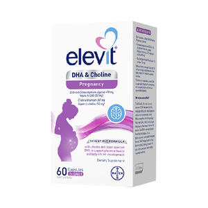 爱乐维（Elevit）dha孕妇胆碱藻油DHA孕期哺乳期营养升级版 60粒 京东自营