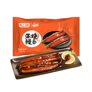 顶顶鳗蒲烧鳗鱼 日式烤鳗鱼400g（200g*2）预制菜肴 加热即食 固形物50%