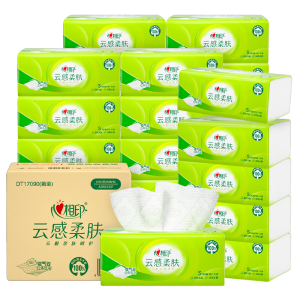 心相印抽纸 【肖战同款】云感柔肤 3层90抽*24包真S码 纸巾 整箱销售