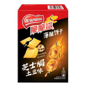 雀巢（Nestle）脆脆鲨薄脆饼干芝士焗土豆味80g 休闲零食早餐代餐办公室解馋充饥
