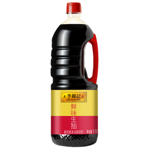 李锦记 鲜味生抽1.5kg 一级非转基因黄豆 提鲜调味 口口鲜香 酿造酱油
