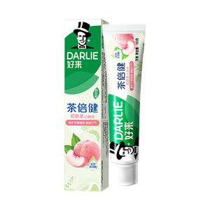好来（DARLIE）原黑人茶倍健初萃茶白桃味牙膏果味清新口气含氟健齿护龈160g